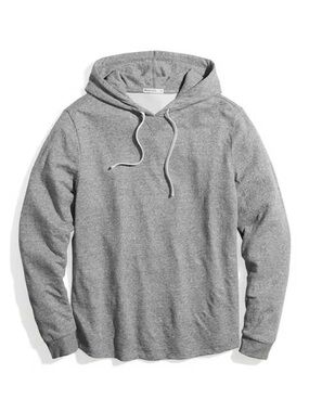 Men's Marine Layer Double Knit Heather Gray Henley - M